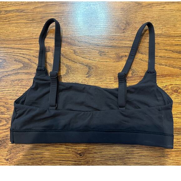 SKIMS Women's Fits Everybody Scoop Bralette Black Size XXS - Soft & Comfortable - Picture 2 of 3